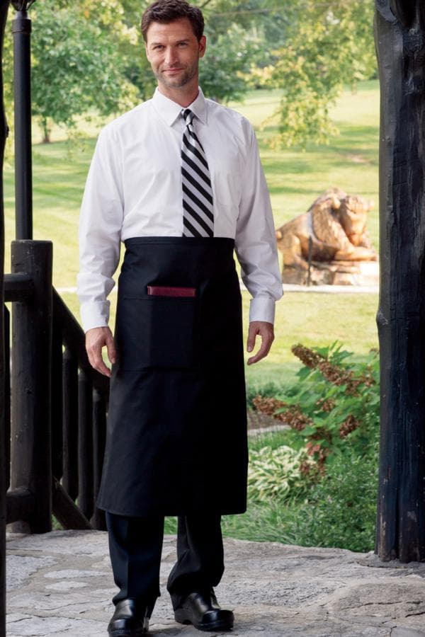 Bistro Aprons 30"W x 32"L (Reversible) with 1 Lower Pocket with Pencil Insert