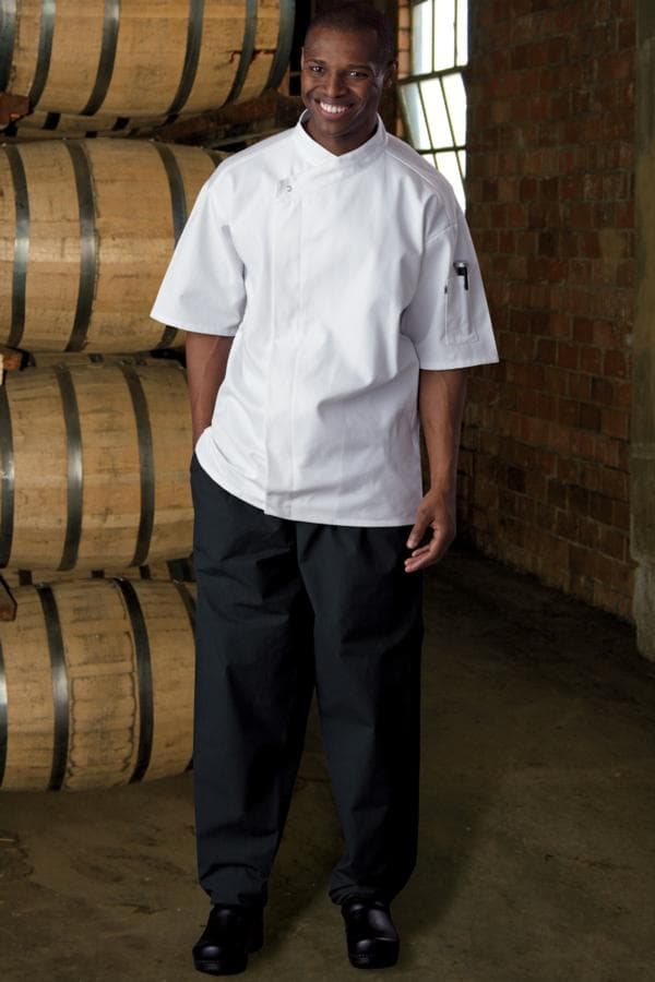 Classic Baggy Chef Pants (2" Elastic Waist, Zipper) by Uncommon Threads