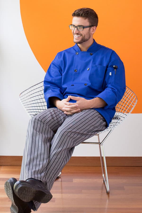 Yarn-Dyed Baggy Chef Pants by Uncommon Threads