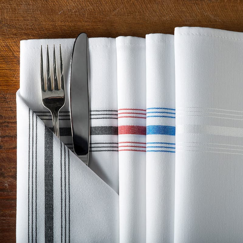 Signature Stripe Bistro Napkins 18”x22” by Milliken