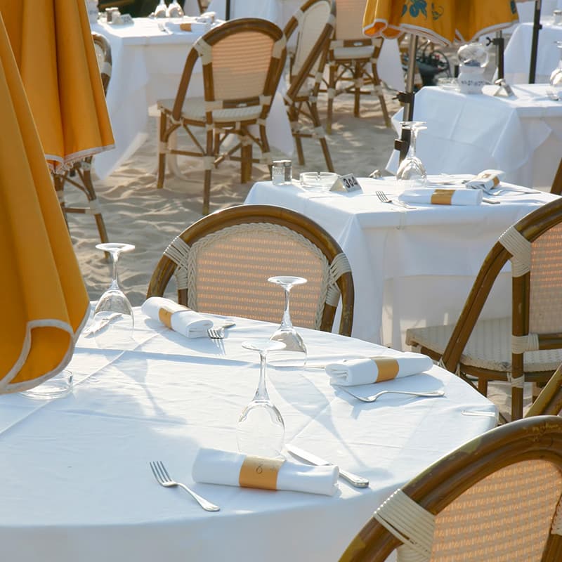 Spun Polyester Tablecloths 52"x96" Rectangle