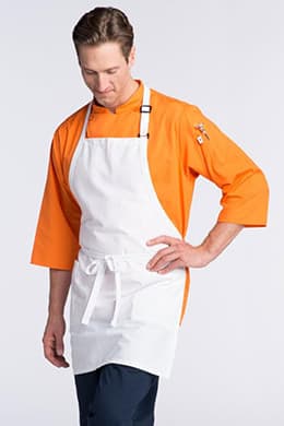 Bib Aprons 23"W x 30"L with Adjustable Neck, 2 Lower Pockets