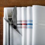 Signature Stripe Bistro Napkins 18”x22” by Milliken