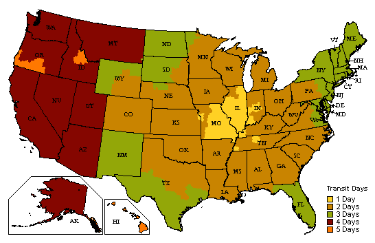 UPS Transit Times