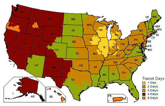 UPS Transit Times